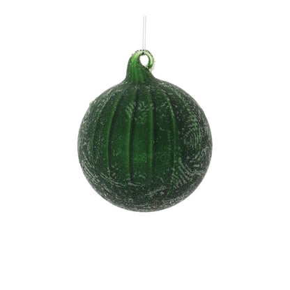 Set of Six Green And Gray Glass Hanging Figurine Ornaments HomeRoots