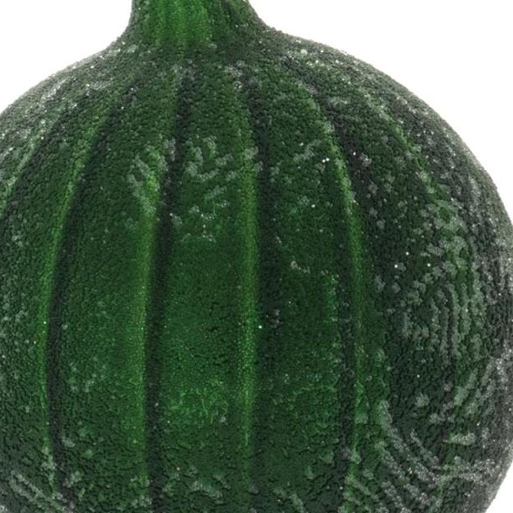Set of Six Green And Gray Glass Hanging Figurine Ornaments HomeRoots