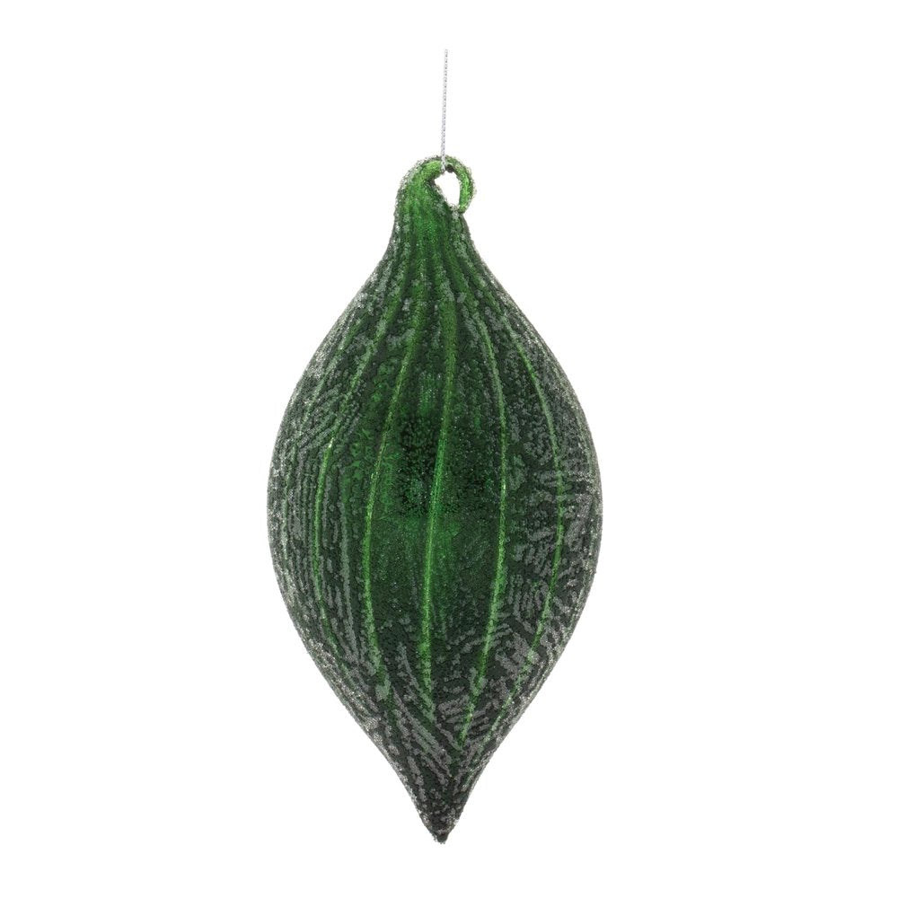 Set of Six Green And Gray Glass Hanging Figurine Ornaments HomeRoots