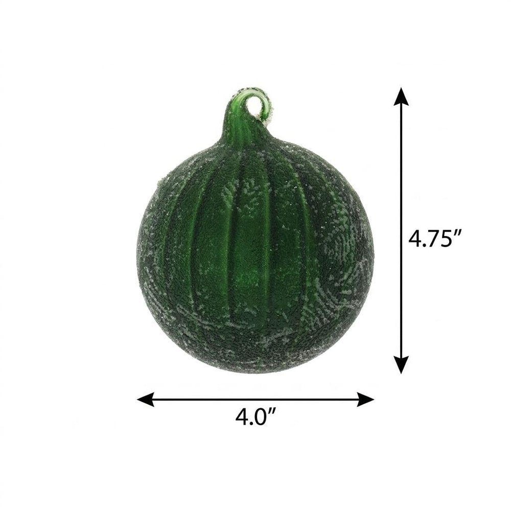 Set of Six Green And Gray Glass Hanging Figurine Ornaments HomeRoots
