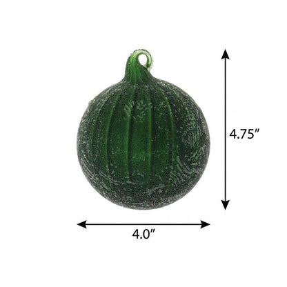 Set of Six Green And Gray Glass Hanging Figurine Ornaments HomeRoots