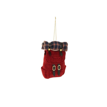 Set of Twelve Red Green And Brown Shatterproof Hanging Figurine Ornaments HomeRoots
