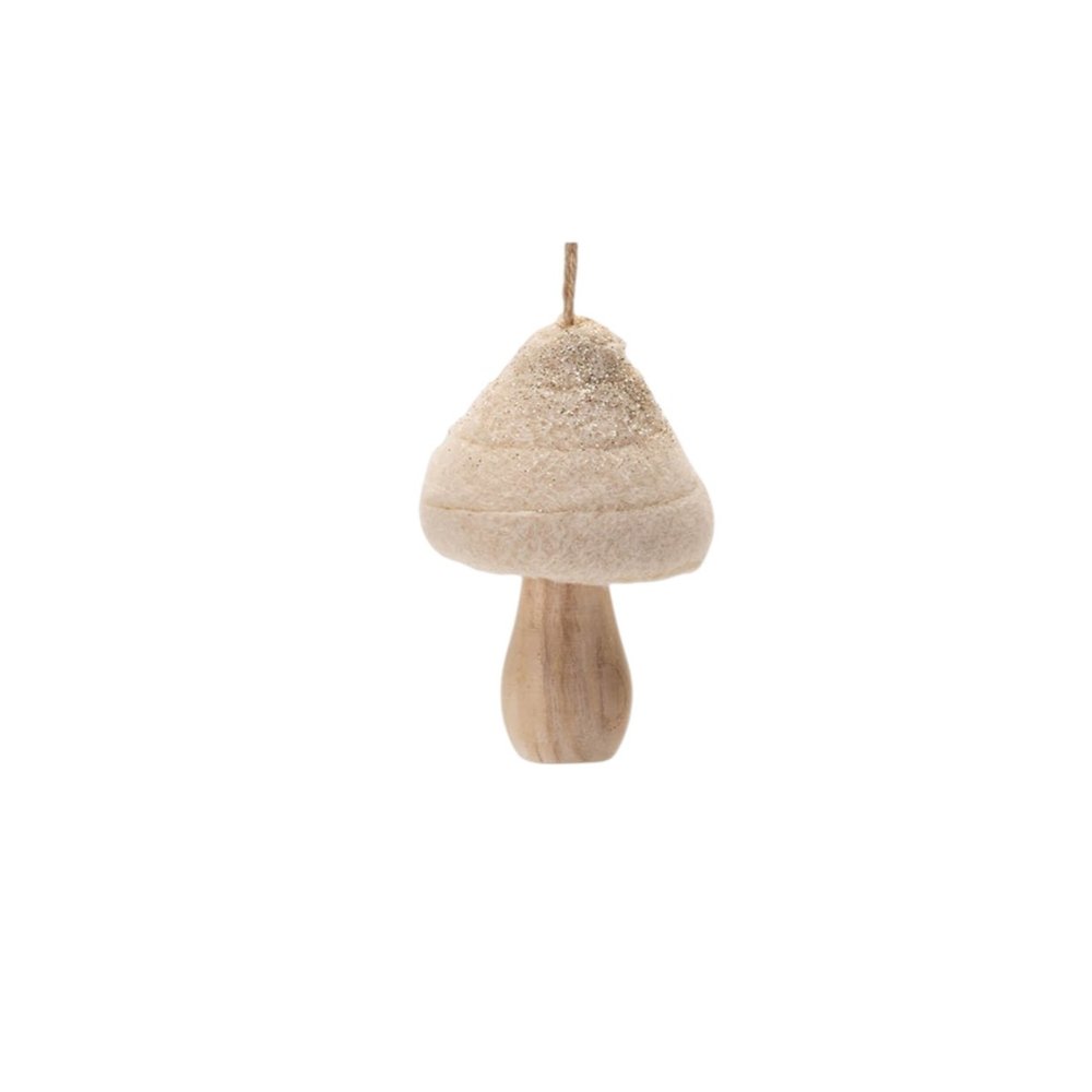 Set of Twelve Beige And Gold Shatterproof Wood Hanging Figurine Ornaments HomeRoots