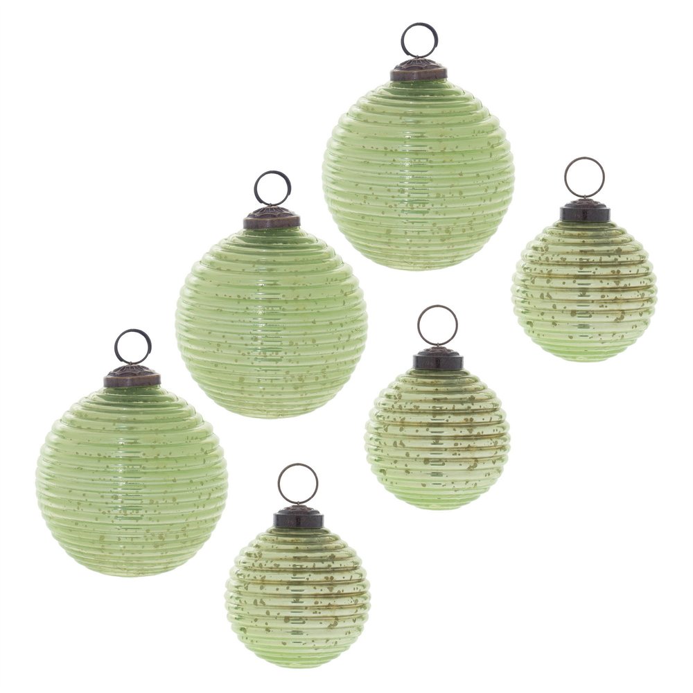 Set of Three Brown Glass Ball Ornaments HomeRoots