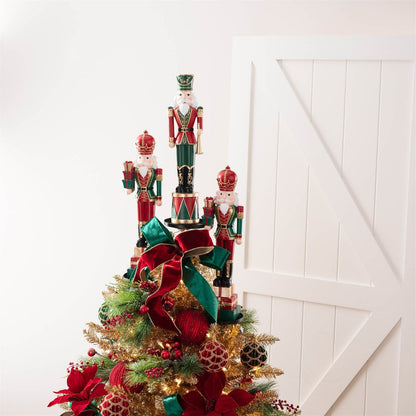 Metal Triple Tree Topper Platform 36"H Shatterproof Iron Tree Topper HomeRoots
