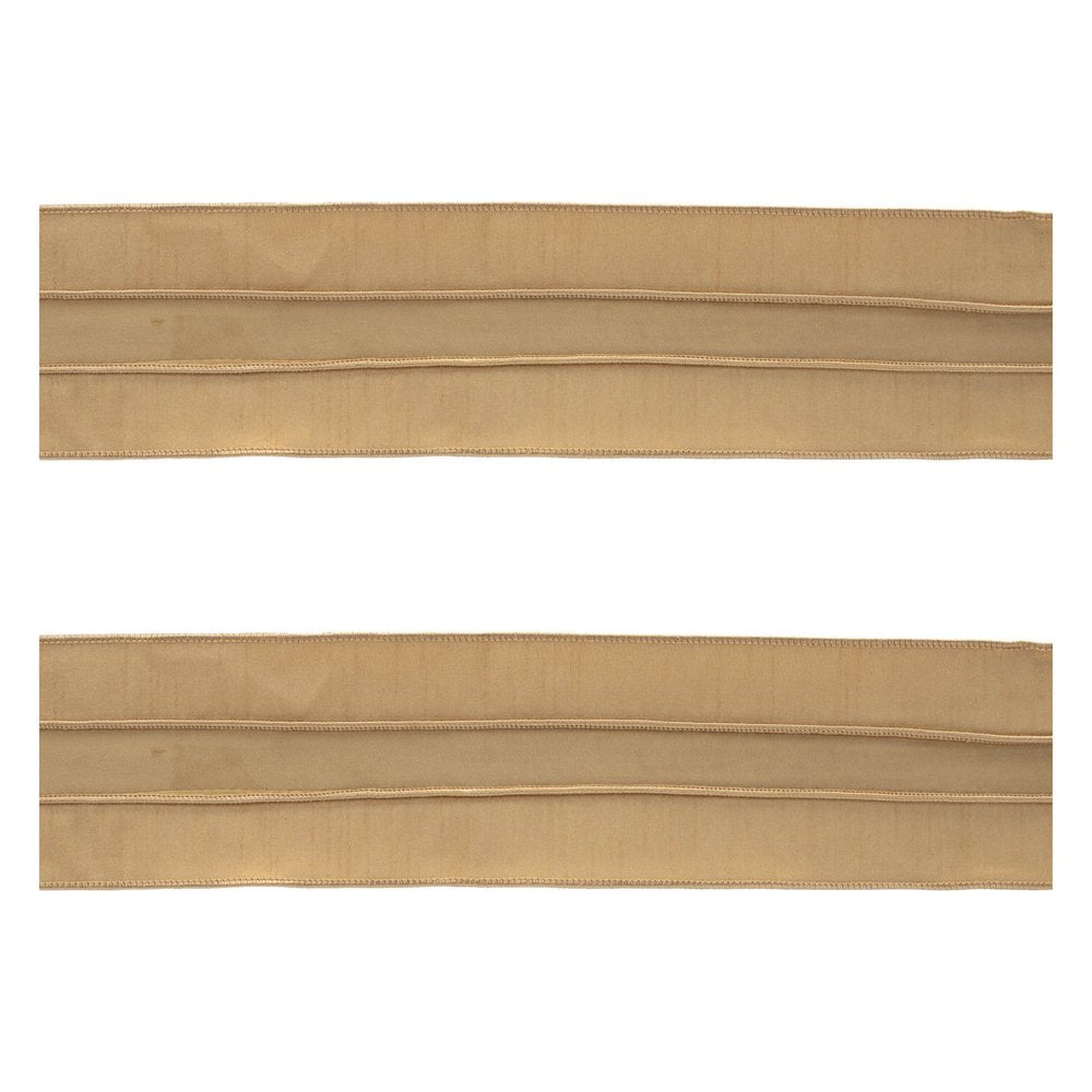 Set of Two Gold Shatterproof Ribbons HomeRoots
