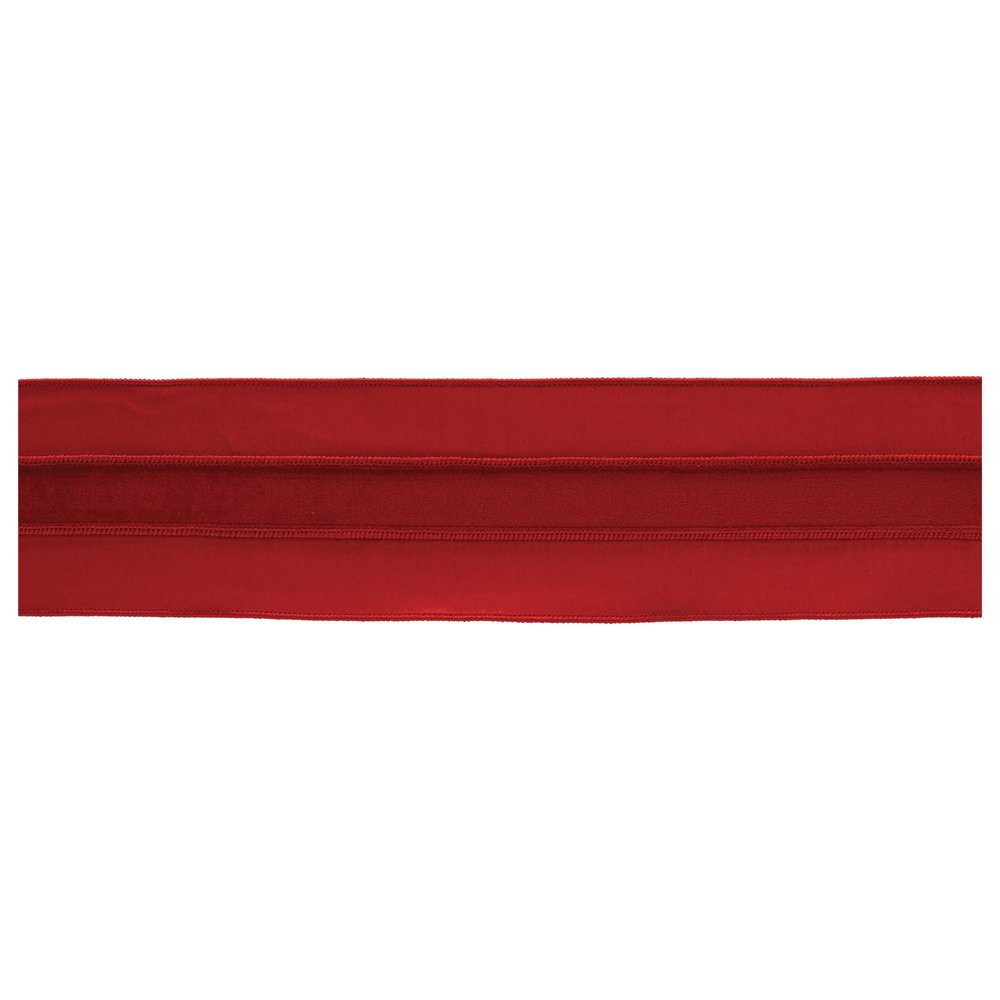 Set of Two Red Shatterproof Ribbons HomeRoots