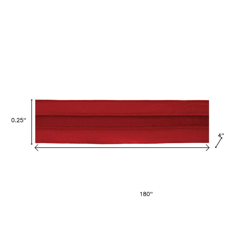 Set of Two Red Shatterproof Ribbons HomeRoots