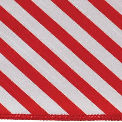 Set of Two Red And White Shatterproof Ribbons HomeRoots