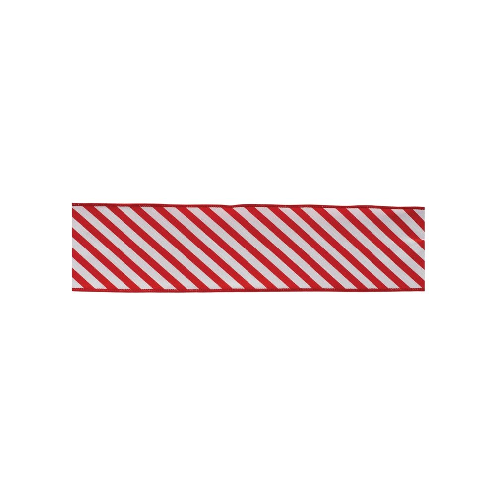Set of Two Red And White Shatterproof Ribbons HomeRoots
