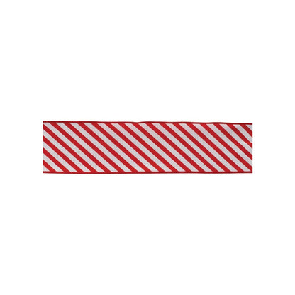 Set of Two Red And White Shatterproof Ribbons HomeRoots