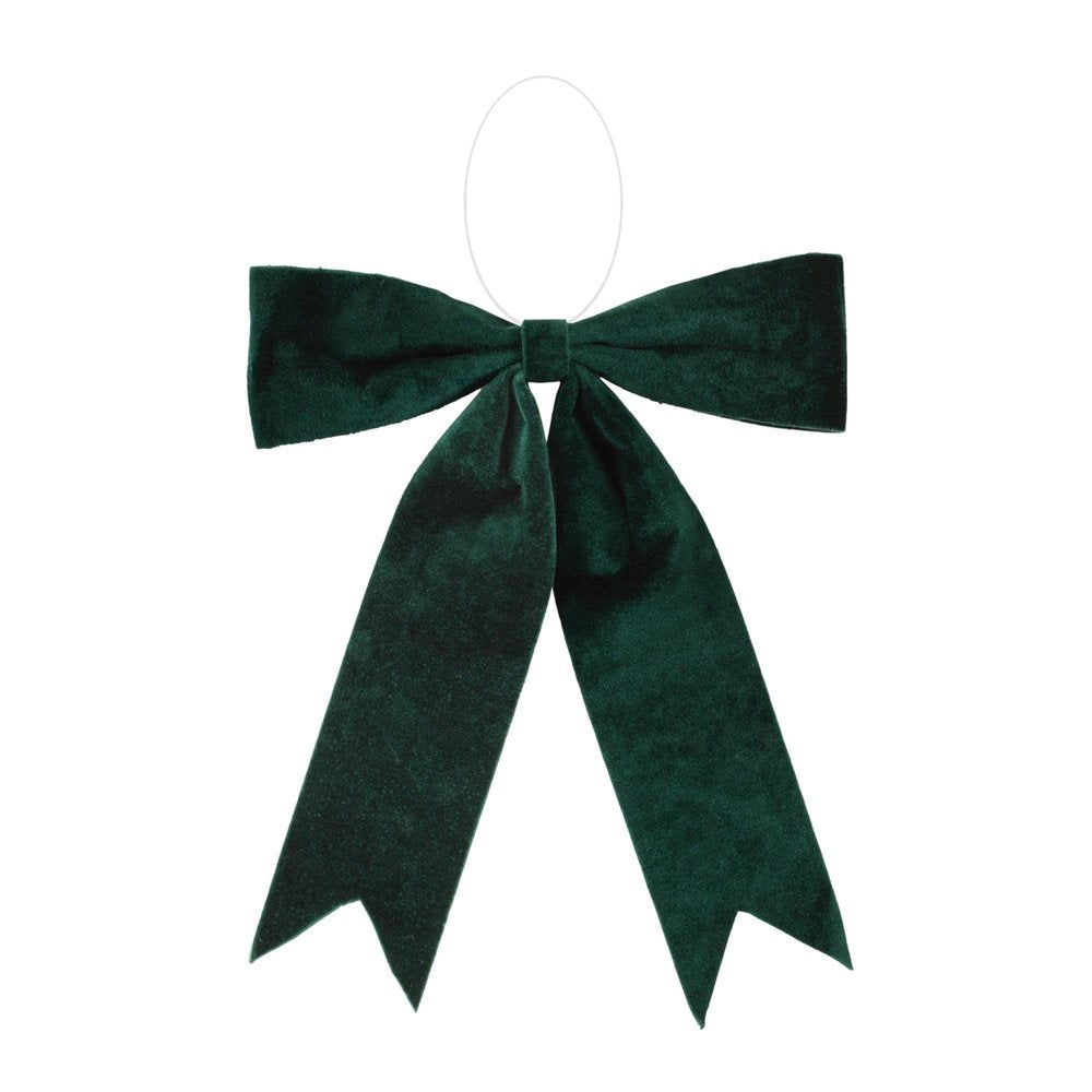 Set of Two Green Shatterproof Bows HomeRoots