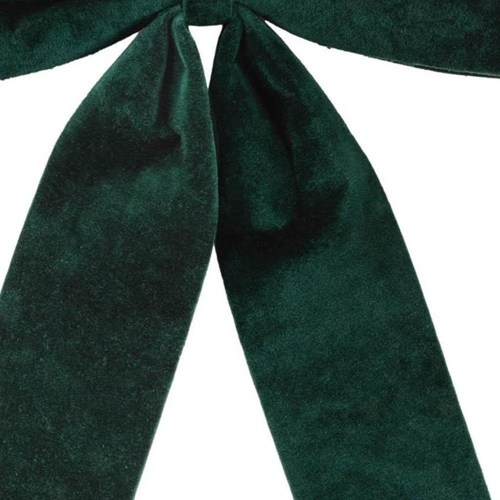 Set of Two Green Shatterproof Bows HomeRoots