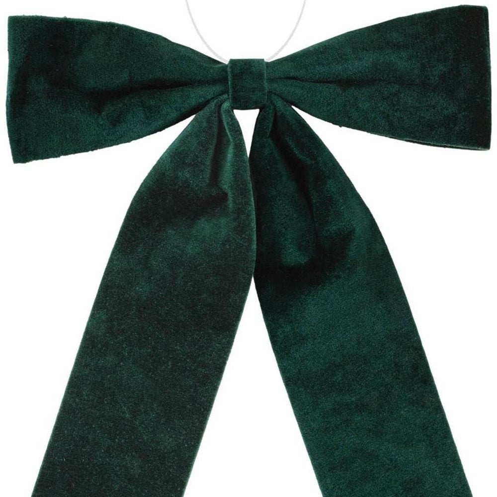 Set of Two Green Shatterproof Bows HomeRoots