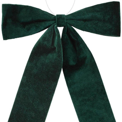 Set of Two Green Shatterproof Bows HomeRoots