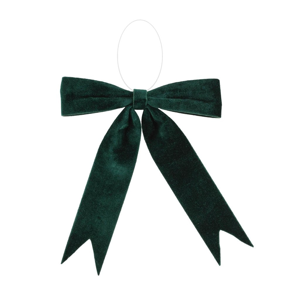 Set of Two Green Shatterproof Bows HomeRoots