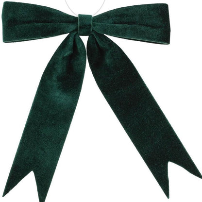 Set of Two Green Shatterproof Bows HomeRoots