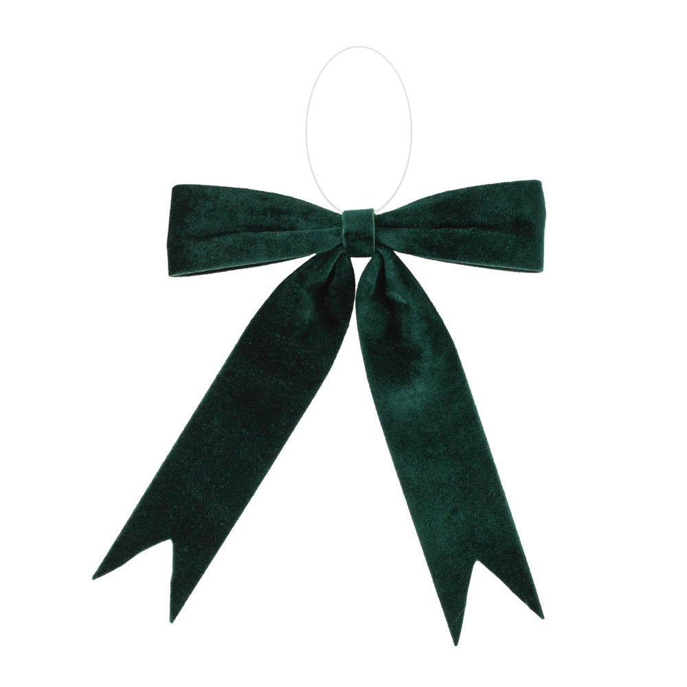 Set of Two Green Shatterproof Bows HomeRoots