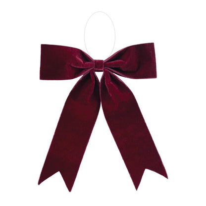 Set of Two Red Shatterproof Bows HomeRoots
