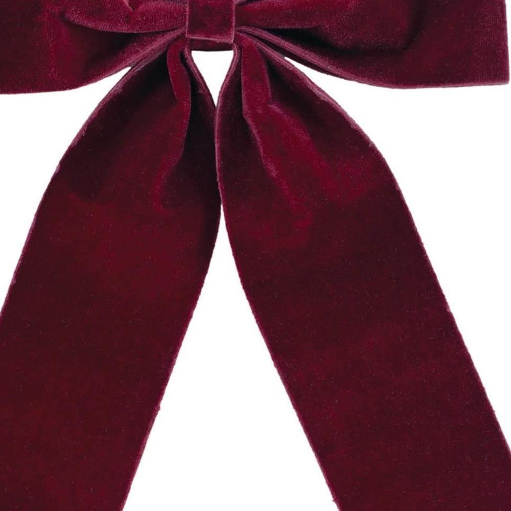 Set of Two Red Shatterproof Bows HomeRoots