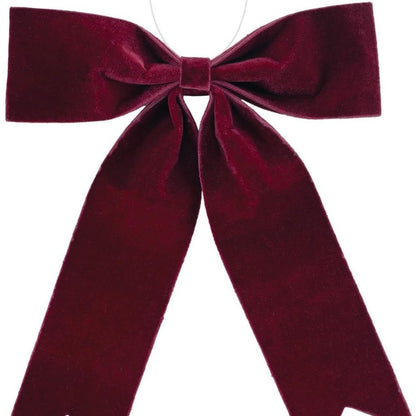 Set of Two Red Shatterproof Bows HomeRoots