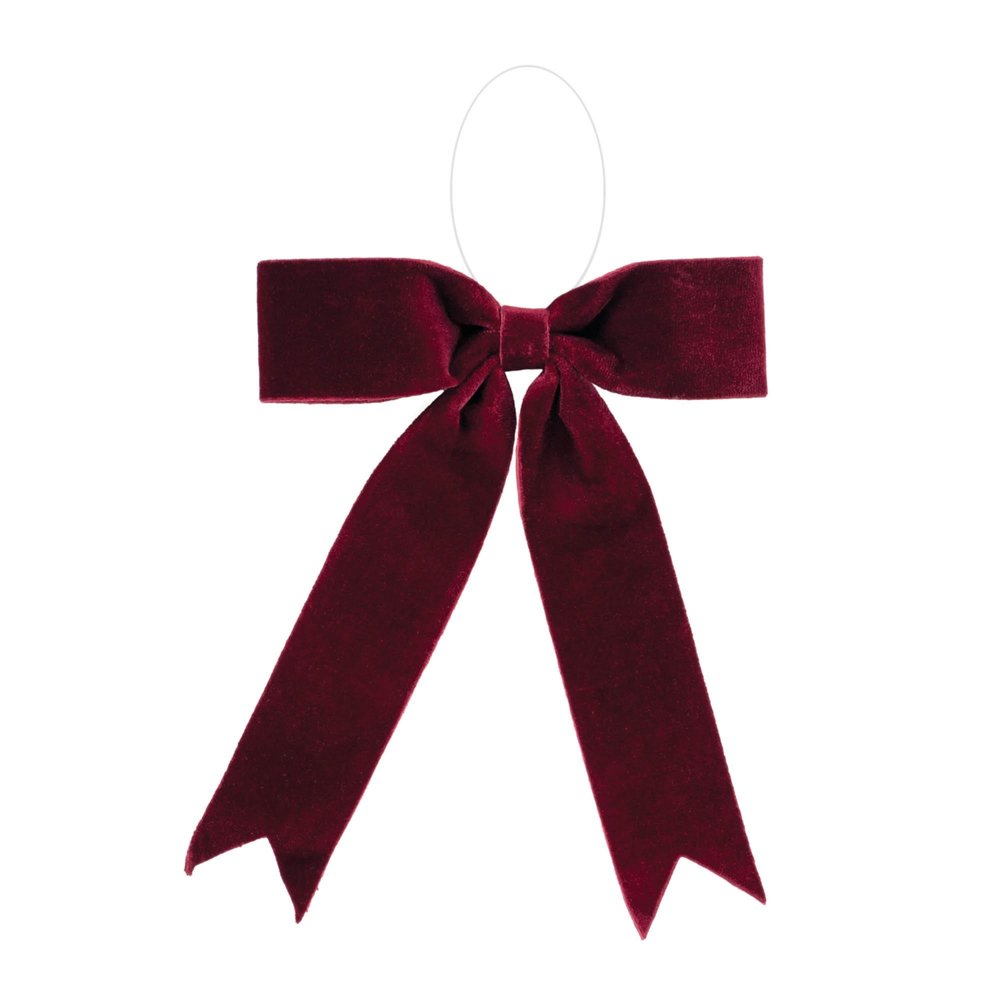 Set of Two Red Shatterproof Bows HomeRoots