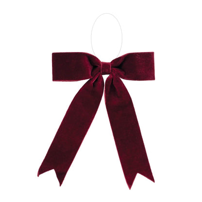 Set of Two Red Shatterproof Bows HomeRoots