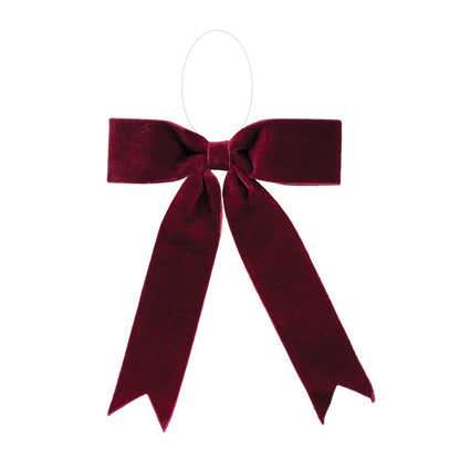 Set of Two Red Shatterproof Bows HomeRoots