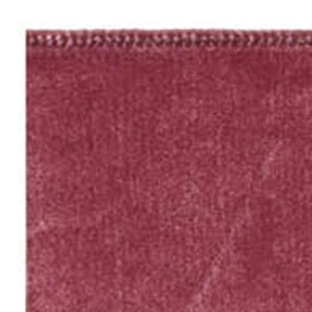 Mauve Red Wired Ribbon 2.5" x 10 Yds. Shatterproof Ribbon HomeRoots