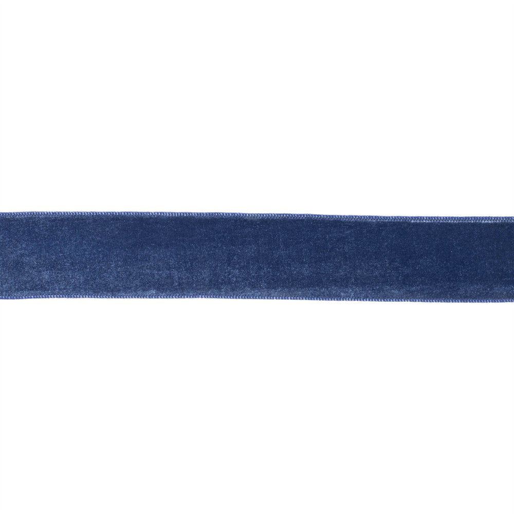 Blue Wired Ribbon 2.5" x 10 Yds. Shatterproof Ribbon HomeRoots