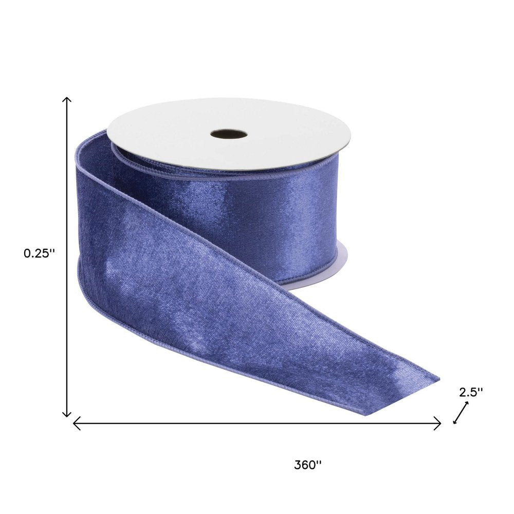 Set of Two Blue Shatterproof Ribbons HomeRoots