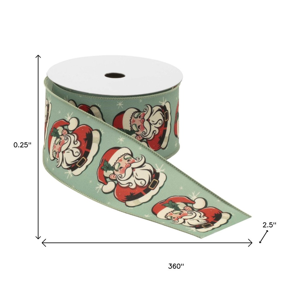 Set of Two Green Red And White Shatterproof Ribbons HomeRoots