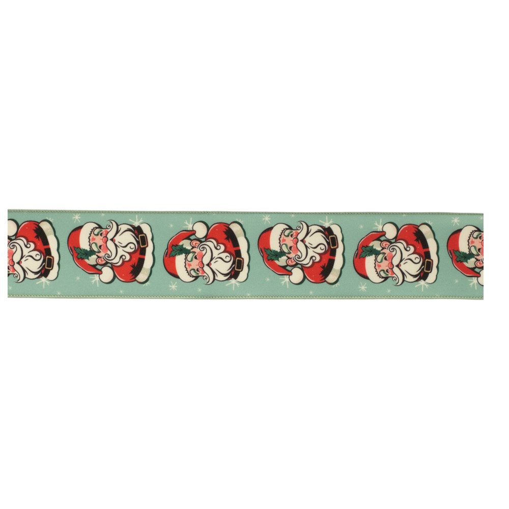 Set of Two Green Red And White Shatterproof Ribbons HomeRoots