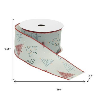 Set of Two White Blue And Red Shatterproof Ribbons HomeRoots