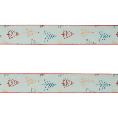 Set of Two White Blue And Red Shatterproof Ribbons HomeRoots