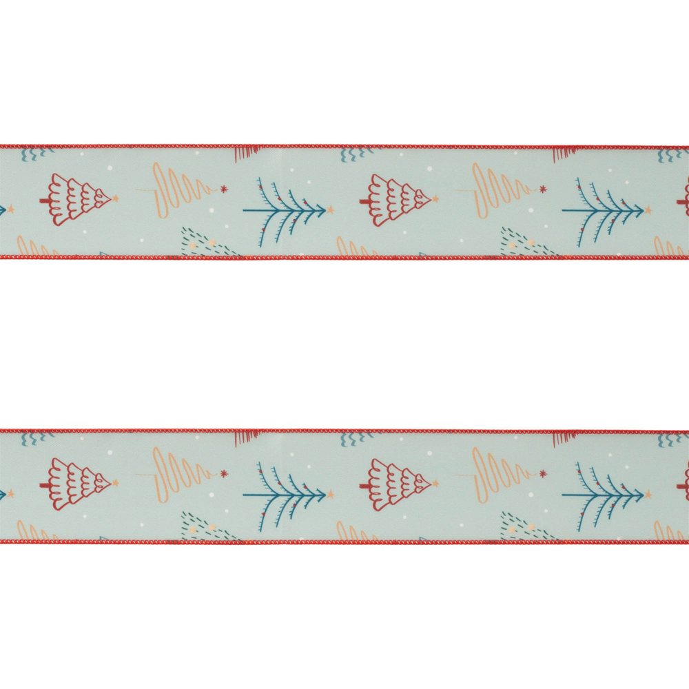 Set of Two White Blue And Red Shatterproof Ribbons HomeRoots