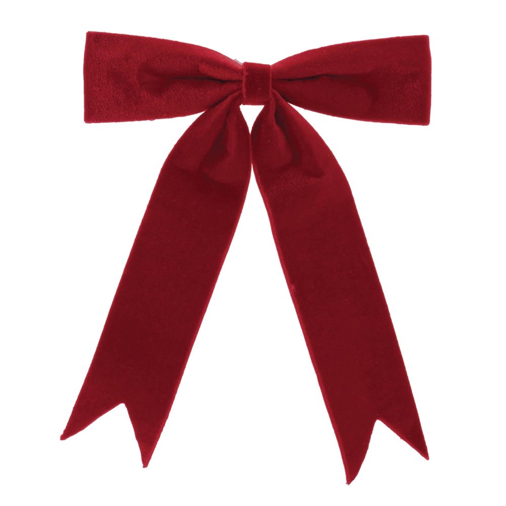 Set of Two Red Shatterproof Bows HomeRoots