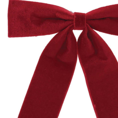 Set of Two Red Shatterproof Bows HomeRoots