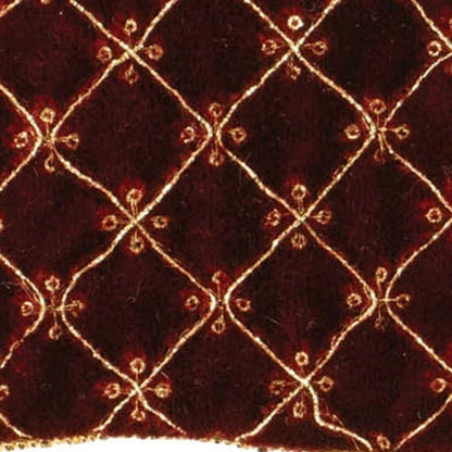 Set of Two Red And Gold Shatterproof Ribbons HomeRoots