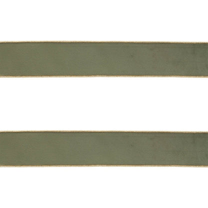 Set of Two Green And Gold Shatterproof Ribbons HomeRoots