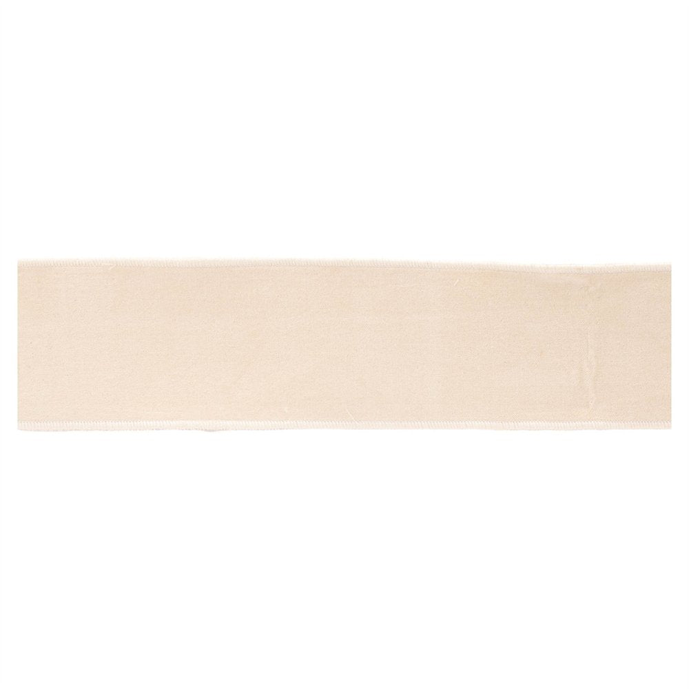Blush Pink Wired Ribbon 4" x 5 Yds. Shatterproof Cotton Ribbon HomeRoots
