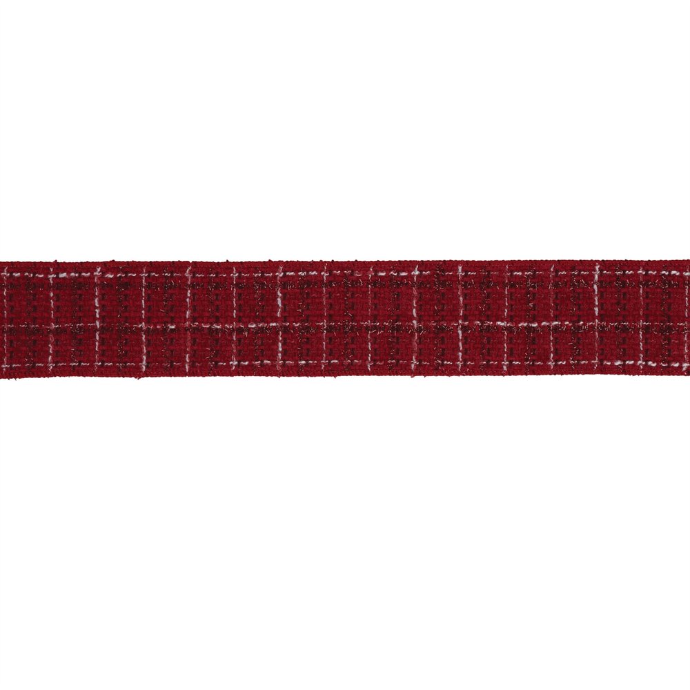 Tattersall Plaid Wired Ribbon 2.5" x 5 Yds. Shatterproof Ribbon HomeRoots