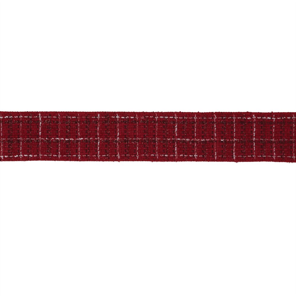 Tattersall Plaid Wired Ribbon 2.5" x 5 Yds. Shatterproof Ribbon HomeRoots