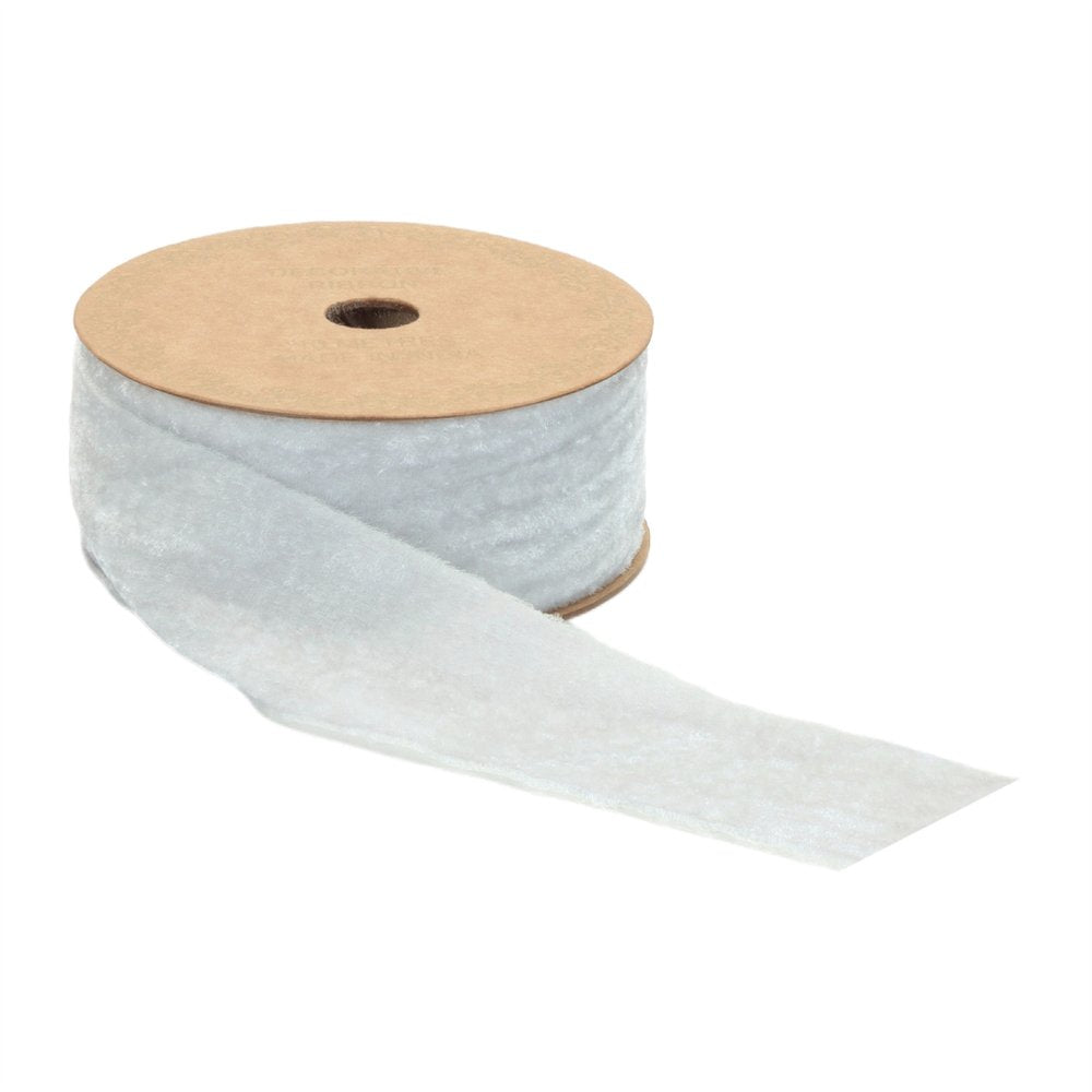 Raw Edge Velvet Ribbon 2" x 10 Yds. Shatterproof Rayon Ribbon HomeRoots