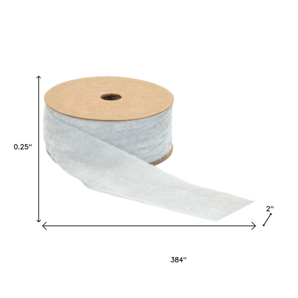 Raw Edge Velvet Ribbon 2" x 10 Yds. Shatterproof Rayon Ribbon HomeRoots