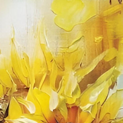 36"  Yellow Brown And Green Sunflowers Solid Wood Porch Sign HomeRoots