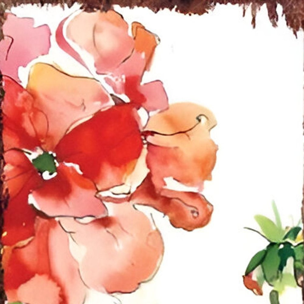 36" White Red And Green Floral Bouquet Solid Wood Porch Sign HomeRoots