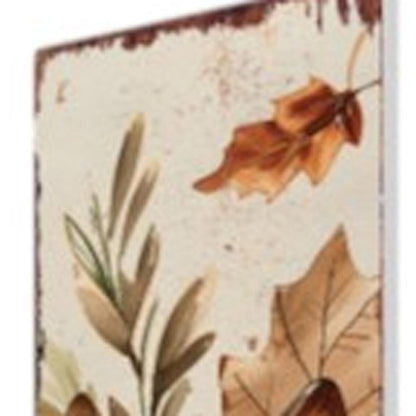 42" Tan Orange And Off White Solid Wood Squirrels Garden Stake HomeRoots