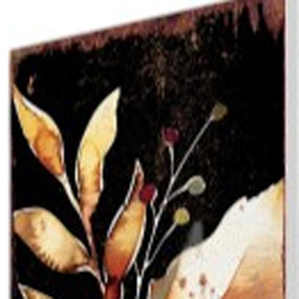 42" Black Tan Off White And Orange Floral Bouquet Solid Wood Fox Garden Stake HomeRoots