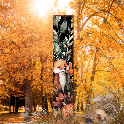 7" Black Brown And White Solid Wood Garden Stake HomeRoots